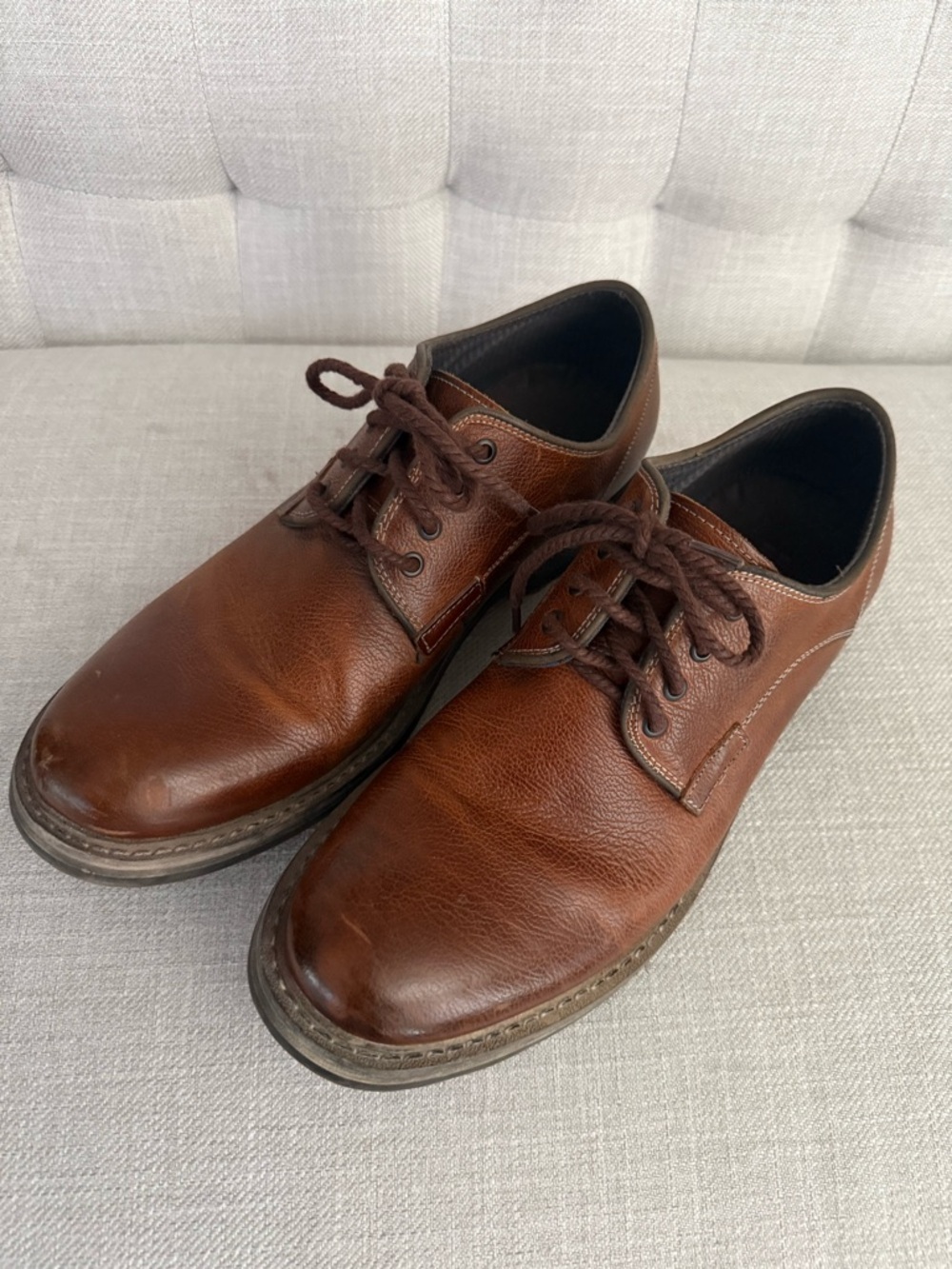 Kenneth Cole Reaction Men's Brown Leather Derby Shoes